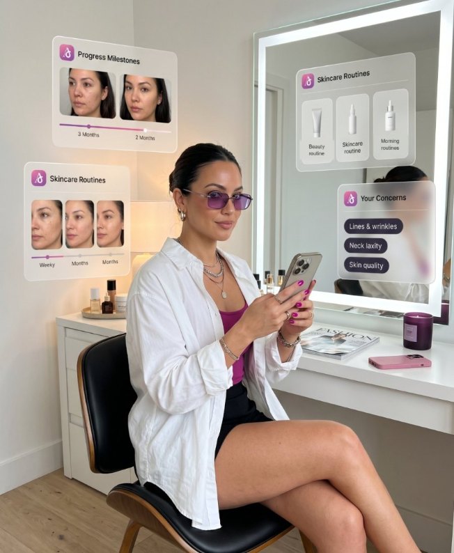 Using Aesthetic Journey at the vanity
